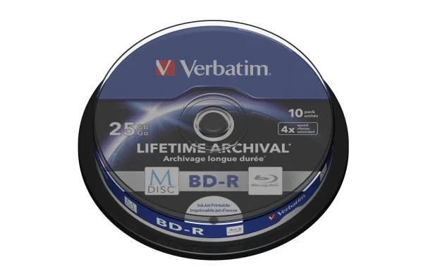 vente en ligne VERBATIM BD-R M-Disc 25 GB, Tour (10 Pièce/s) – Disques 1