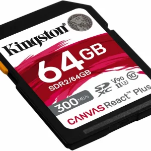 Kingston Carte SDXC Canvas React Plus 64 GB – Cartes Mémoire soldes magasin 7