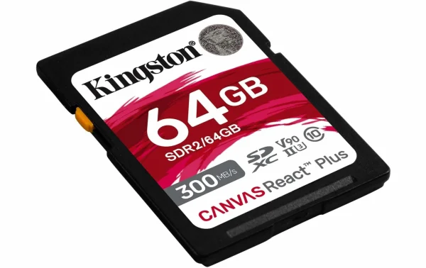 Kingston Carte SDXC Canvas React Plus 64 GB – Cartes Mémoire soldes magasin 3