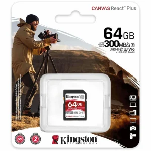 Kingston Carte SDXC Canvas React Plus 64 GB – Cartes Mémoire soldes magasin 9