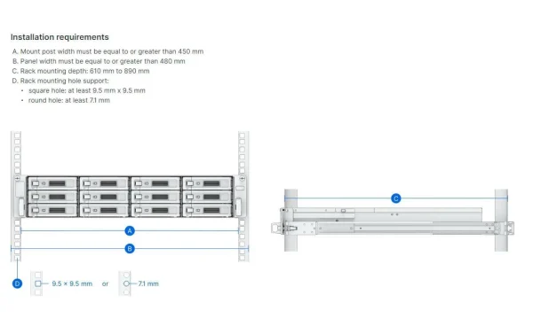 achat pas cher Synology Kits De Montage En Rack RKS-02 Sliding – NAS 3