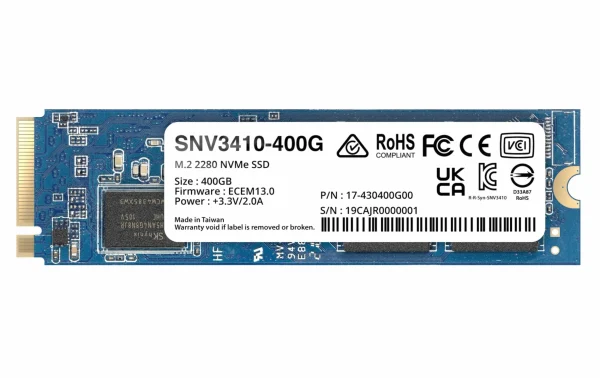 Boutique Synology SSD SNV3410 M.2 2280 NVMe 400 GB – SSD (Solid State Disks) 1