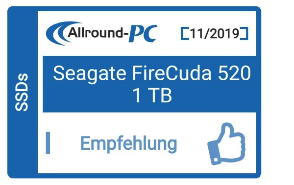 Neuve avec étiquette Seagate SSD FireCuda 520 M.2 2280 NVMe 2000 GB – SSD (Solid State Disks) 3