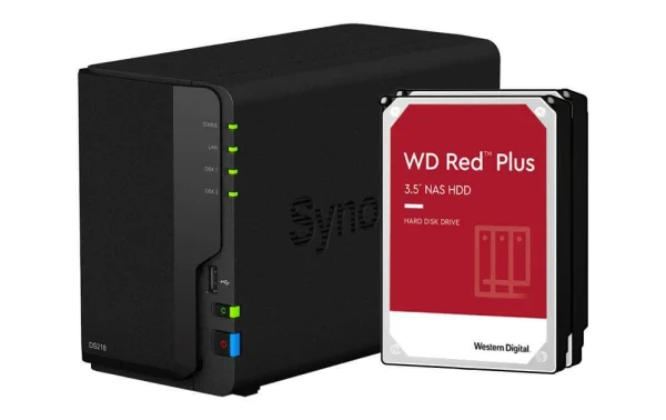 grande popularité Synology NAS DiskStation DS218 2-bay WD Red Plus 16 TB – NAS 1