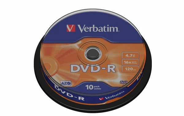 magasin VERBATIM DVD-R 4.7 GB, Tour (10 Pièce/s) – Disques 1