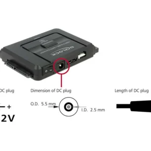 DeLock Convertisseur USB 3.0 Vers SATA III / IDE 40 Broches / IDE 44 Broches – Accessoires Supports De Mémoire boutique en ligne 9