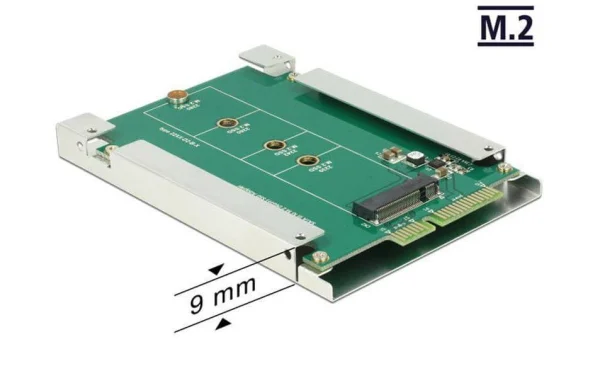 DeLock Accessoires Supports De Mémoire Platine Adaptatrice 2,5 Authentic Original licence 3