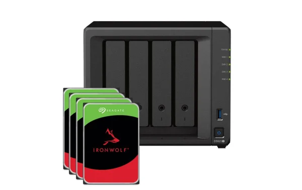 Meilleur Prix Garanti Synology NAS DS923+ 4-bay Seagate Ironwolf 40 TB – NAS 1