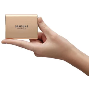 shopping pas cher Samsung Portable T5 1000 GB Or – SSD Externe – SSD (Solid State Disks) 7