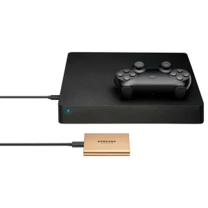 shopping pas cher Samsung Portable T5 1000 GB Or – SSD Externe – SSD (Solid State Disks) 9
