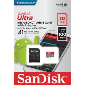 grand choix SanDisk Ultra MicroSDXC 512GB 100MB/s – Cartes Mémoire 9