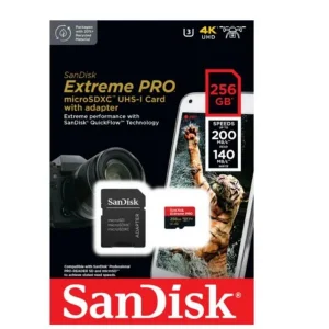 à prix d'occasion SanDisk Extreme Pro MicroSDXC 256Go – 200MB/s, U3, UHS-I – Cartes Mémoire 9