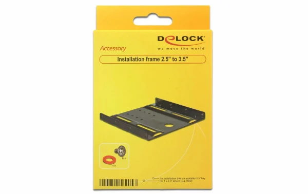 magasin DeLock Accessoires Supports De Mémoire Cadre De Montage 3,5 4