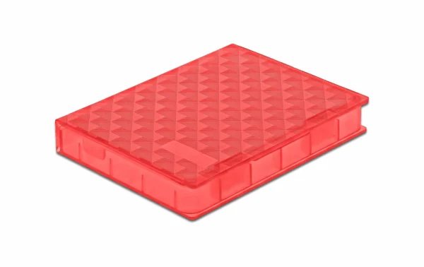 DeLock Boîtier De Protection Pour HDD / SSD 2.5″ Rouge – Accessoires Supports De Mémoire à prix d'occasion 1
