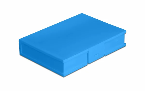 marque moins cher DeLock Boîtier De Protection Pour HDD 3.5″ Bleu – Accessoires Supports De Mémoire 1