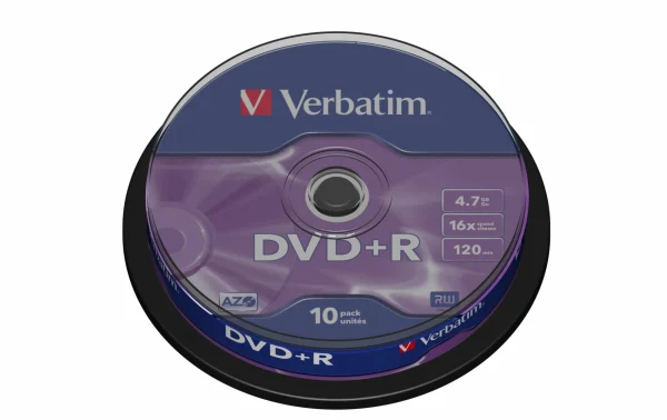 VERBATIM DVD+R 4.7 GB, Tour (10 Pièce/s) – Disques Satisfait ou Remboursé 1
