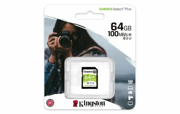 Kingston Carte SDXC Canvas Select Plus UHS-I 64 GO – Cartes Mémoire Officielle 3
