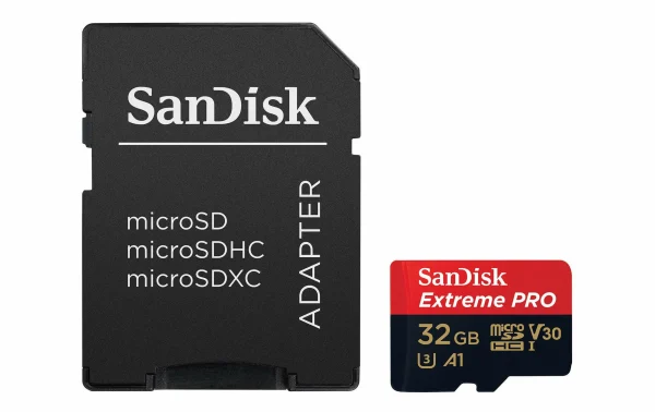 Pas Cher Magasin Soldes SanDisk Carte MicroSDHC Extreme Pro UHS-I V30 32 GB – Cartes Mémoire 1