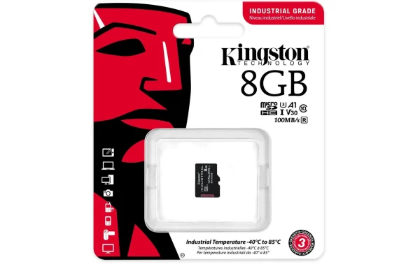 Kingston Carte MicroSDHC Industrial UHS-I 8 GB – Cartes Mémoire Vente 4