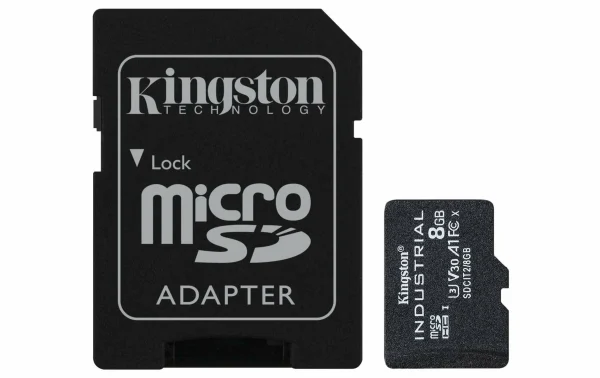 excellent qulity Kingston Carte MicroSDHC Industrial UHS-I 8 GB – Cartes Mémoire 1