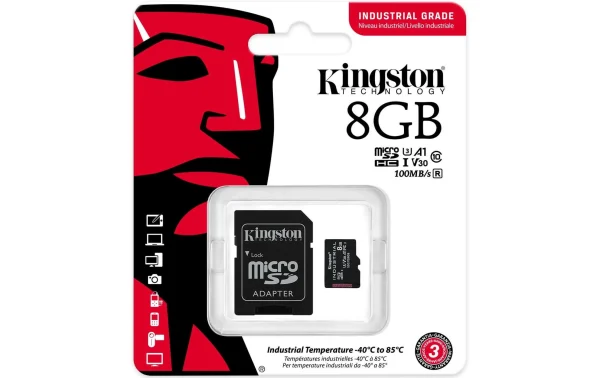 excellent qulity Kingston Carte MicroSDHC Industrial UHS-I 8 GB – Cartes Mémoire 4