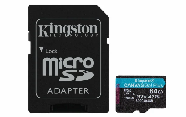 Kingston Carte MicroSDXC Canvas Go! Plus 64 GB – Cartes Mémoire soldes en ligne 1