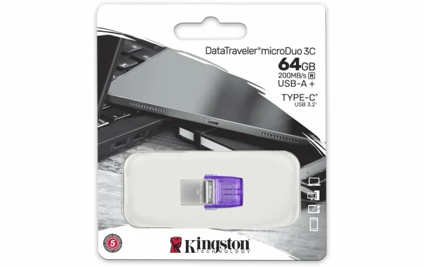 Kingston Clé USB DT MicroDuo 3C 64 GB – Sticks USB à prix d'occasion 4