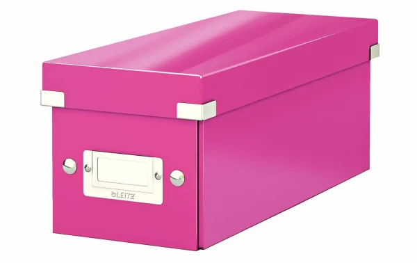 à prix réduits Leitz Boîte De Rangement 30 Pochettes Pour CD, Rose – Conservation 1