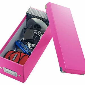 à prix réduits Leitz Boîte De Rangement 30 Pochettes Pour CD, Rose – Conservation 7