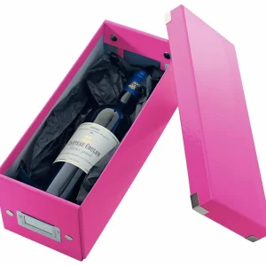 à prix réduits Leitz Boîte De Rangement 30 Pochettes Pour CD, Rose – Conservation 9
