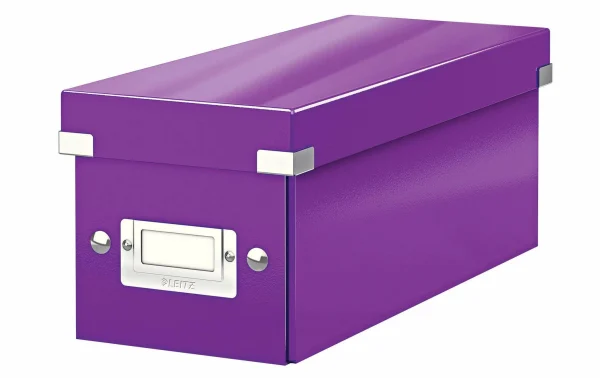 Leitz Boîte De Rangement CD Click&Store Violet – Conservation Livraison Standard/Rapide 1