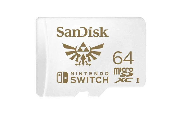 Authentic Original licence SanDisk Carte MicroSDXC Nintendo Switch U3 64 GO – Cartes Mémoire 1