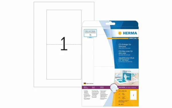 Herma Jaquette CD 5033 Blanc, 25 Pièces – Conservation site pas cher 1
