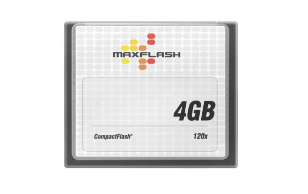 MaxFlash Carte CF 120x 4 GB – Cartes Mémoire pas cher 1