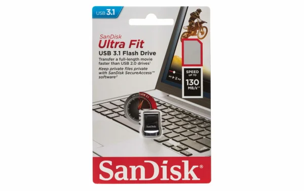 magasins pas chers SanDisk Clé USB Ultra Fit USB3.1 128 GB – Sticks USB 4