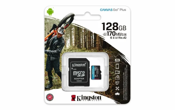 achetez pas cher Kingston Carte MicroSDXC Canvas Go! Plus 128 GB – Cartes Mémoire 4
